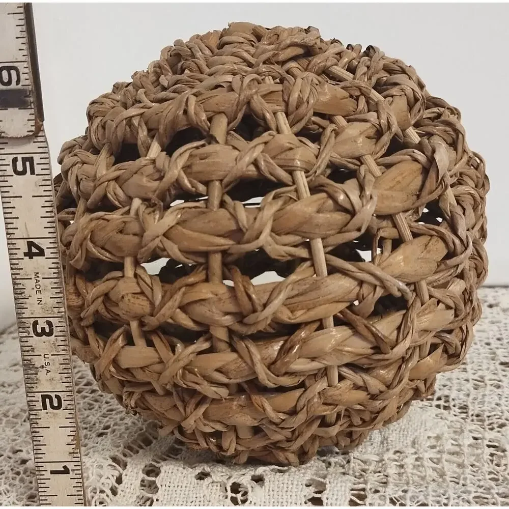 Natural Woven Decorative Ball/Orb - Vase Filler/Shelf Sitter